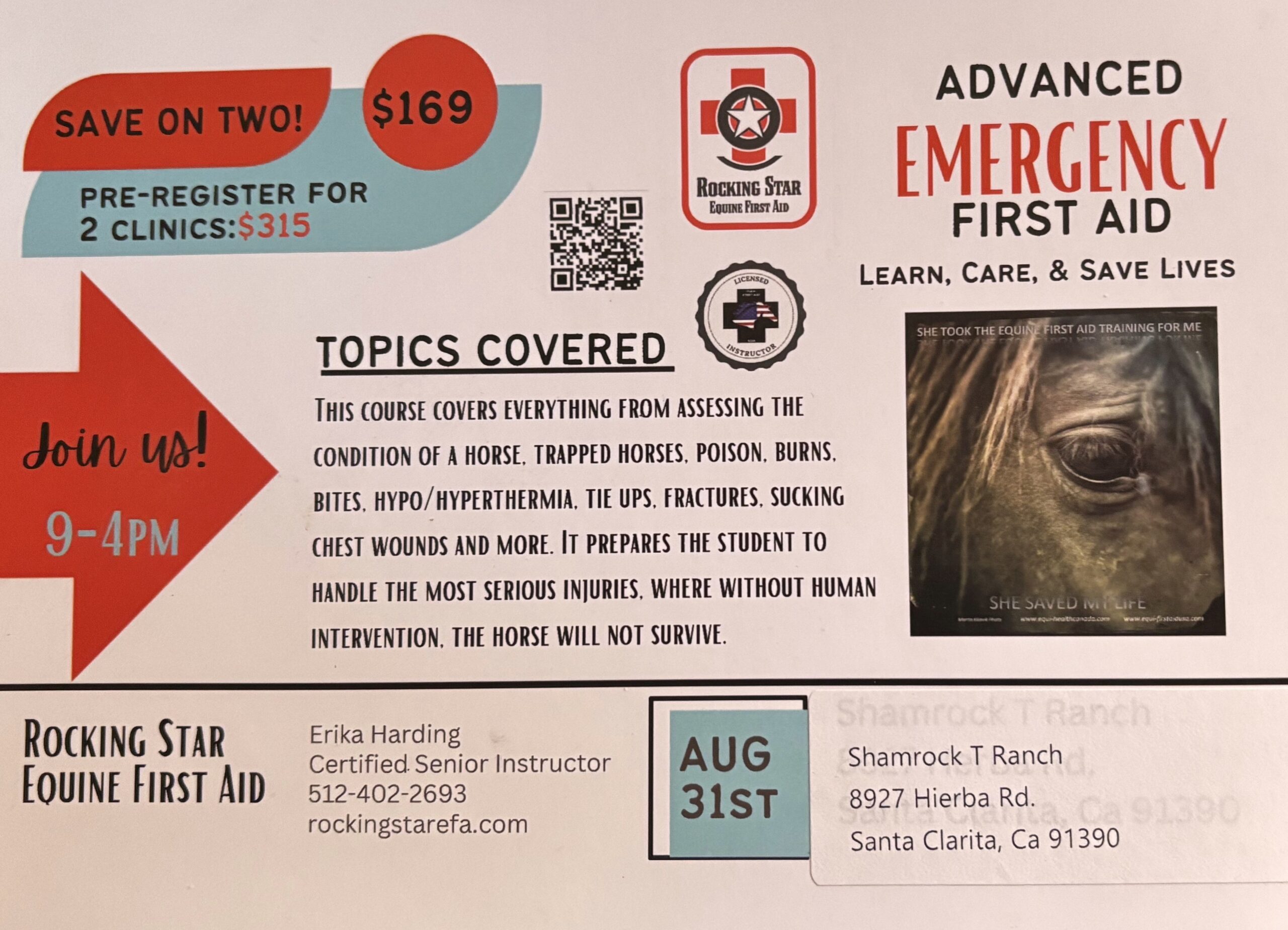 Advanced Emergency First Aid for Equine