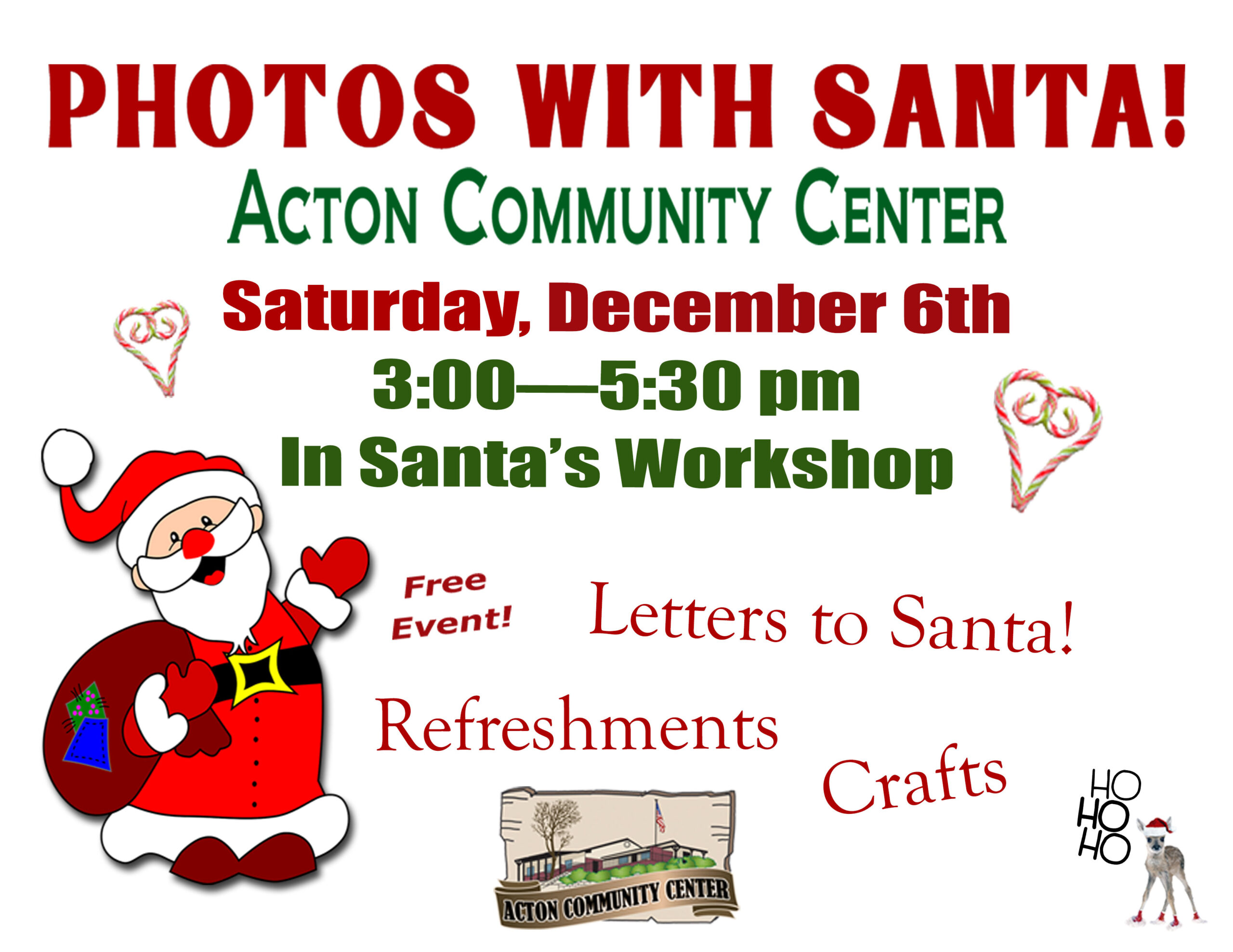 Photos with Santa! Free Event!